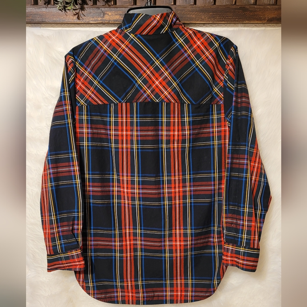 J. Crew Plaid with Rhinestones-Button Up - Picture 5 of 9